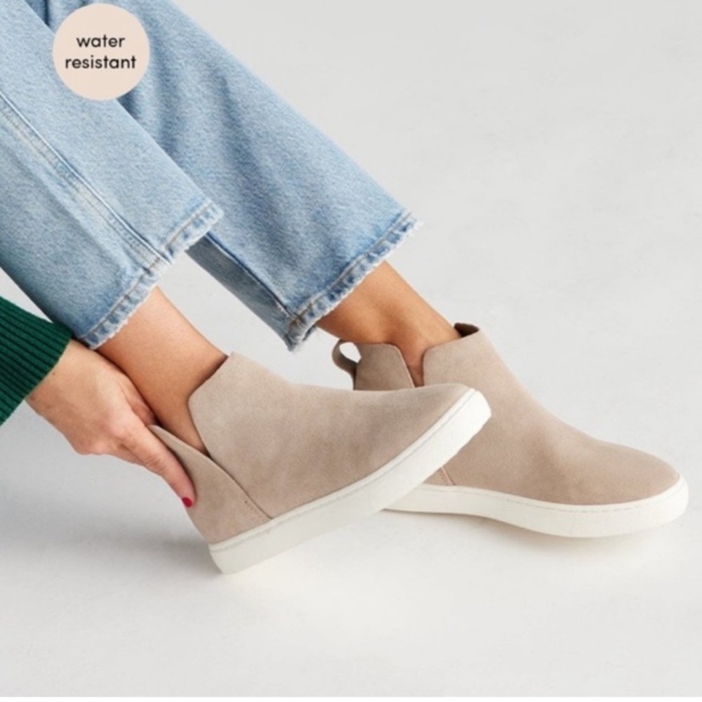 Birdies The Falcon High Top Sneakers Beige Oat Suede 8.5